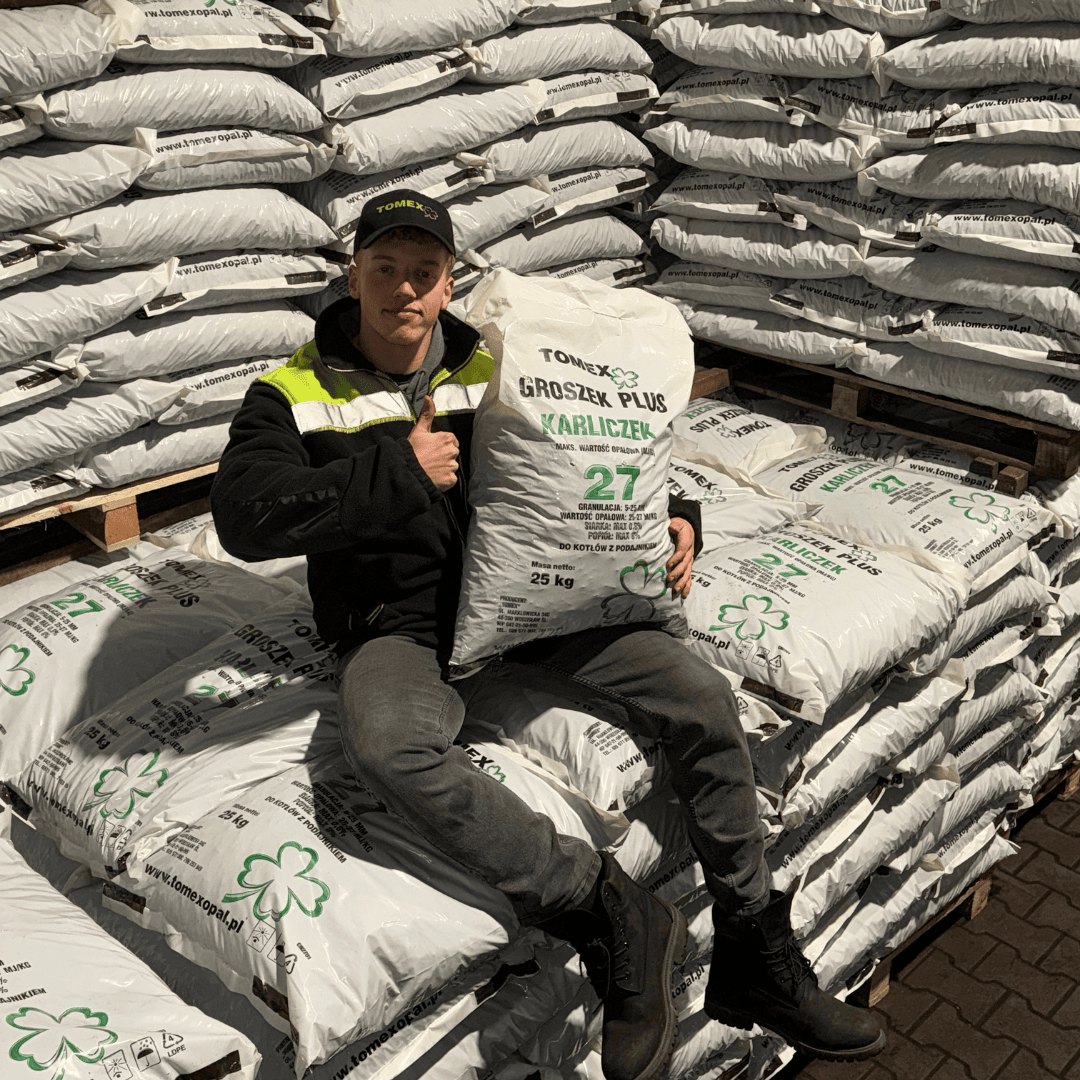 Groszek workowany na magazynie